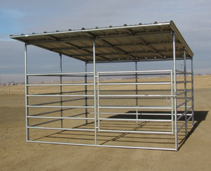 shelter rail horse panels enclosed noble
