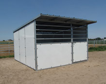 Solid Side/Back with Event Front Shelter